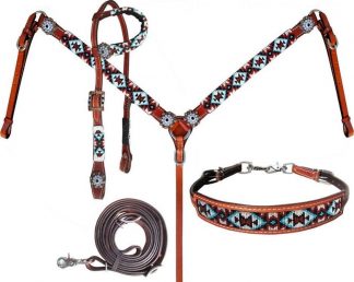 Beaded Southwest Design 4 Piece Set.