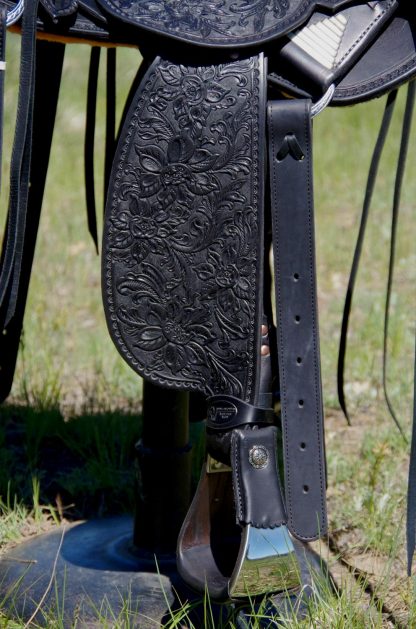 Full Carved And Tooled Western Hot Seat Leather Horse Pleasure Trail Saddle Collection Head Stall Brest Collar And Reins Included /Free Ship - Image 6