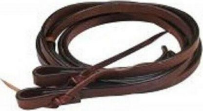 Kids Pony Saddle Sale 20% Off /Youth 6.5ft X 1/2  Soft Leather Split Reins With Tie-on Bit Loop Ends.