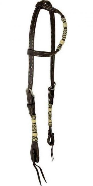 One Ear Headstall With Rawhide Accents. REINS NOT INCLUDED