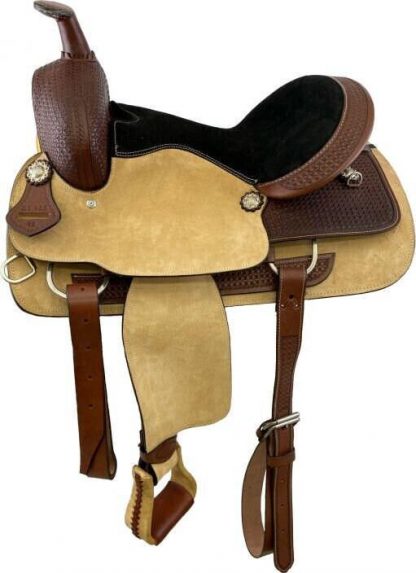 Roping Roper Sale 20% Off 16  Style Saddle With Rough Out Fender And Jockies With Padded Black Suede Seat