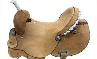 Sale 20% Off 15 , 16  Barrel Style Saddle With Rawhide Trim Accents
