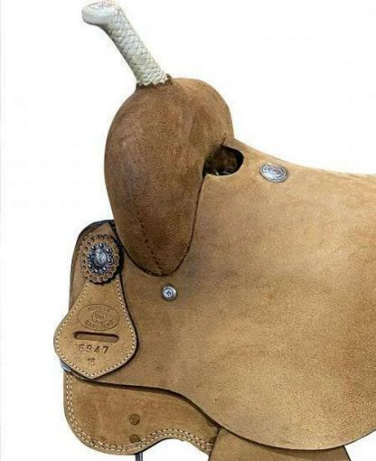 Sale 20% Off 15 , 16  Barrel Style Saddle With Rawhide Trim Accents - Image 3