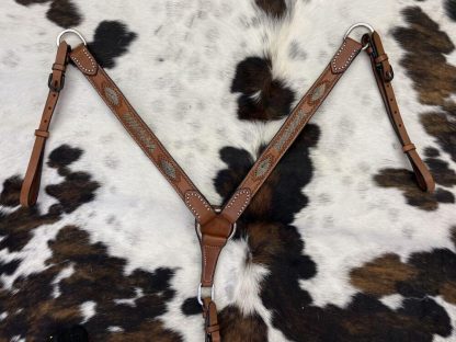 Sale 20% Off 1.25  Wide Medium Argentina Cow Leather Breast Collar - Image 2
