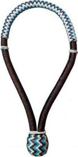 Sale 20% Off 5/8  Teal And Brown Rawhide Core Bosal