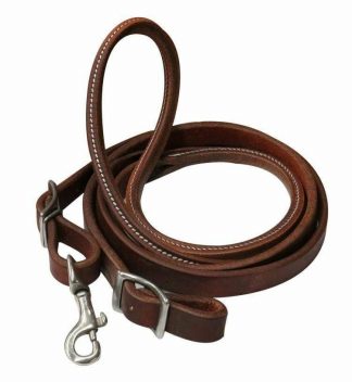 Sale 20% Off 7ft Heavy Oiled Harness Leather Contest Rein With Rolled Center.