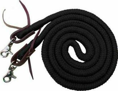 Sale 20% Off 8ft Braided Soft Cotton Barrel Reins With Scissor Snap Ends. - Image 5