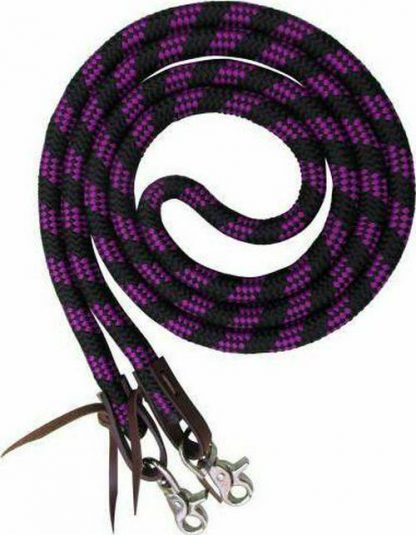 Sale 20% Off 8ft Braided Nylon Barrel Reins With Scissor Snap Ends. - Image 5