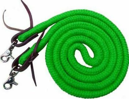 Sale 20% Off 8ft Braided Soft Cotton Barrel Reins With Scissor Snap Ends. - Image 7