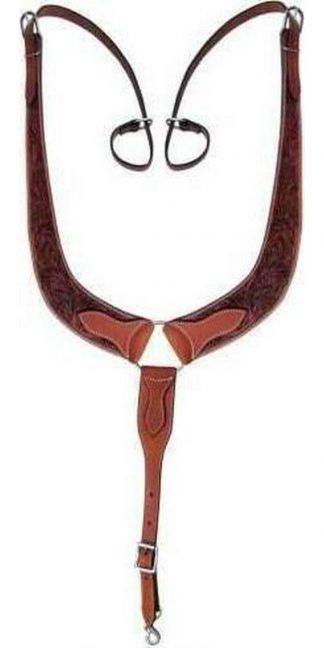 Sale 20% Off Acorn Leaf Tooled Pulling Collar.