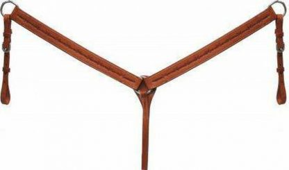 Sale 20% Off Argentina Cow Leather Breast Collar With Barbed Wire Tooled Design. - Image 2