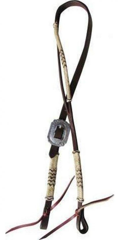 Argentina cow leather split ear headstall