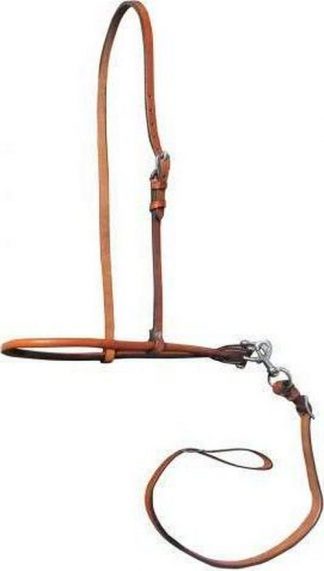Sale 20% Off Argentina Cow Leather Adjustable Rolled Nose Leather Noseband And Tie Down
