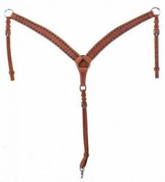 Sale 20% Off Argentina Cow Leather Basket Tooled Breastcollar.