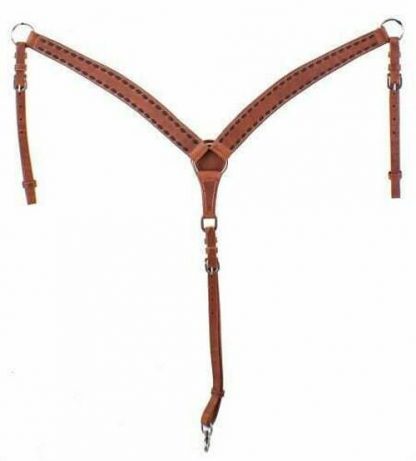 Sale 20% Off Argentina Cow Leather Basket Tooled Breastcollar.