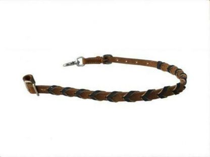 Argentina Cow Leather wither strap with Color Braided leather accent - Image 2