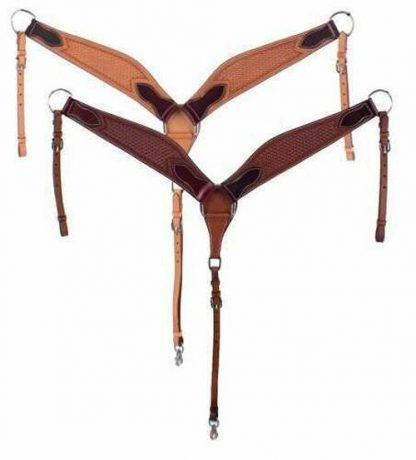 Sale 20% Off Argentina Cow Leather Basket Tooled Breastcollar.