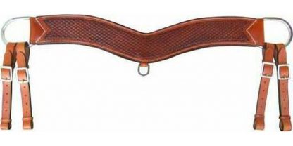 Sale 20% Off Basketweave Tooled Tripping Collar.