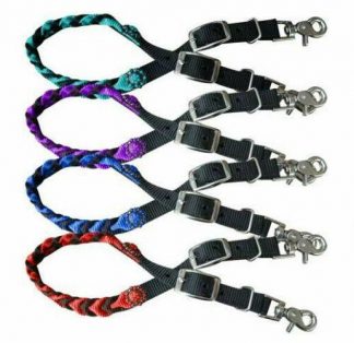 Sale 20% Off Braided Nylon Wither Strap With Conchos.