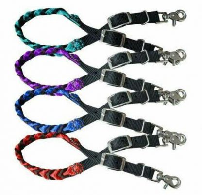 Sale 20% Off Braided Nylon Wither Strap With Conchos.