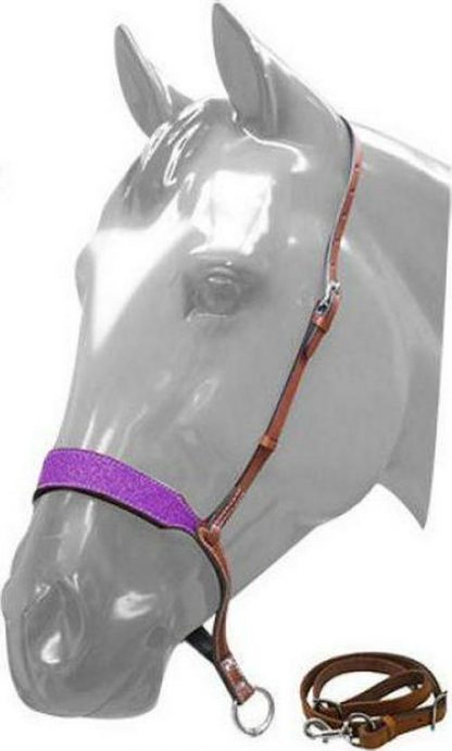 Sale 20% Off Glitter Overlay Leather Tie Down Noseband And Strap - Image 4