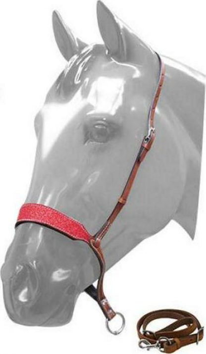 Sale 20% Off Glitter Overlay Leather Tie Down Noseband And Strap - Image 5