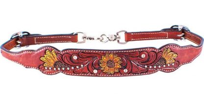 Hand Painted Sunflower wither strap