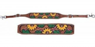 Sale 20% Off Hand Painted Sunflower And Cactus Wither Strap.