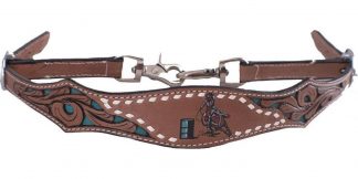 Sale 20% Off Hand Painted Barrel Racer Wither Strap.