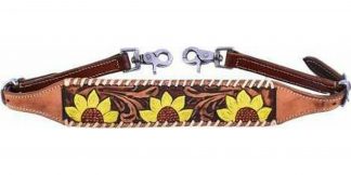 Sale 20% Off Hand Painted Sunflower Design Wither Strap.