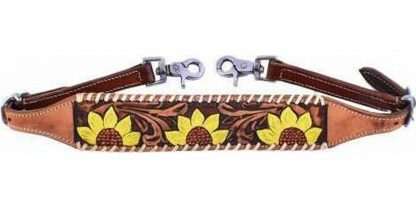 Sale 20% Off Hand Painted Sunflower Design Wither Strap.
