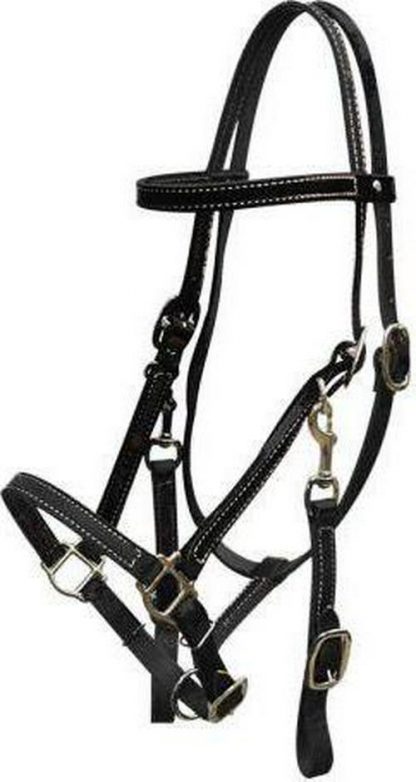 Sale 20% Off Leather Halter Bridle Combination With Reins - Image 2