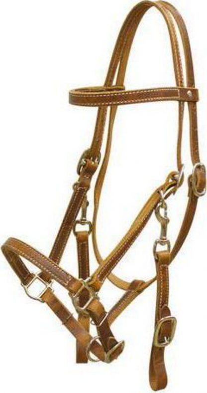 Sale 20% Off Leather Halter Bridle Combination With Reins - Image 5