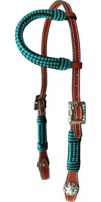 Medium Oil Ear Headstall with pro braid accents