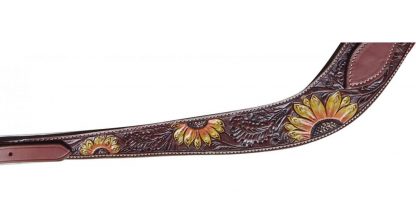 Sale 20% Off Painted Sunflower Leather Pulling Collar. - Image 2