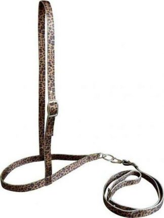Sale 20% Off Premium Nylon Noseband And Tiedown With Cheetah Print