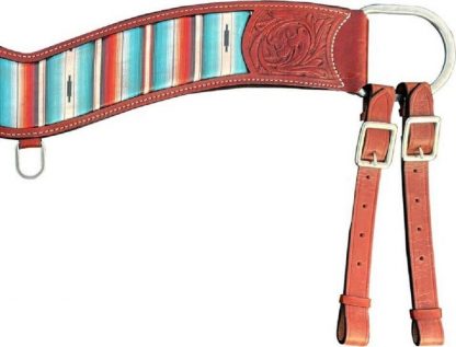 Serape Southwest print leather tripping collar - Image 2