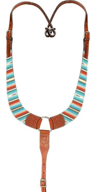 Serape Print Leather Pulling Collar.