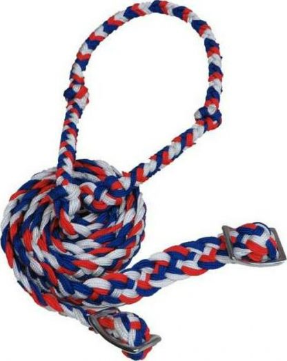 Braided Nylon Barrel Reins With Easy Grip Knots. - Image 3